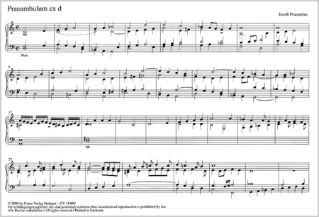 Drei Praeambula und Magnificat-Bearbeitungen fur Orgel