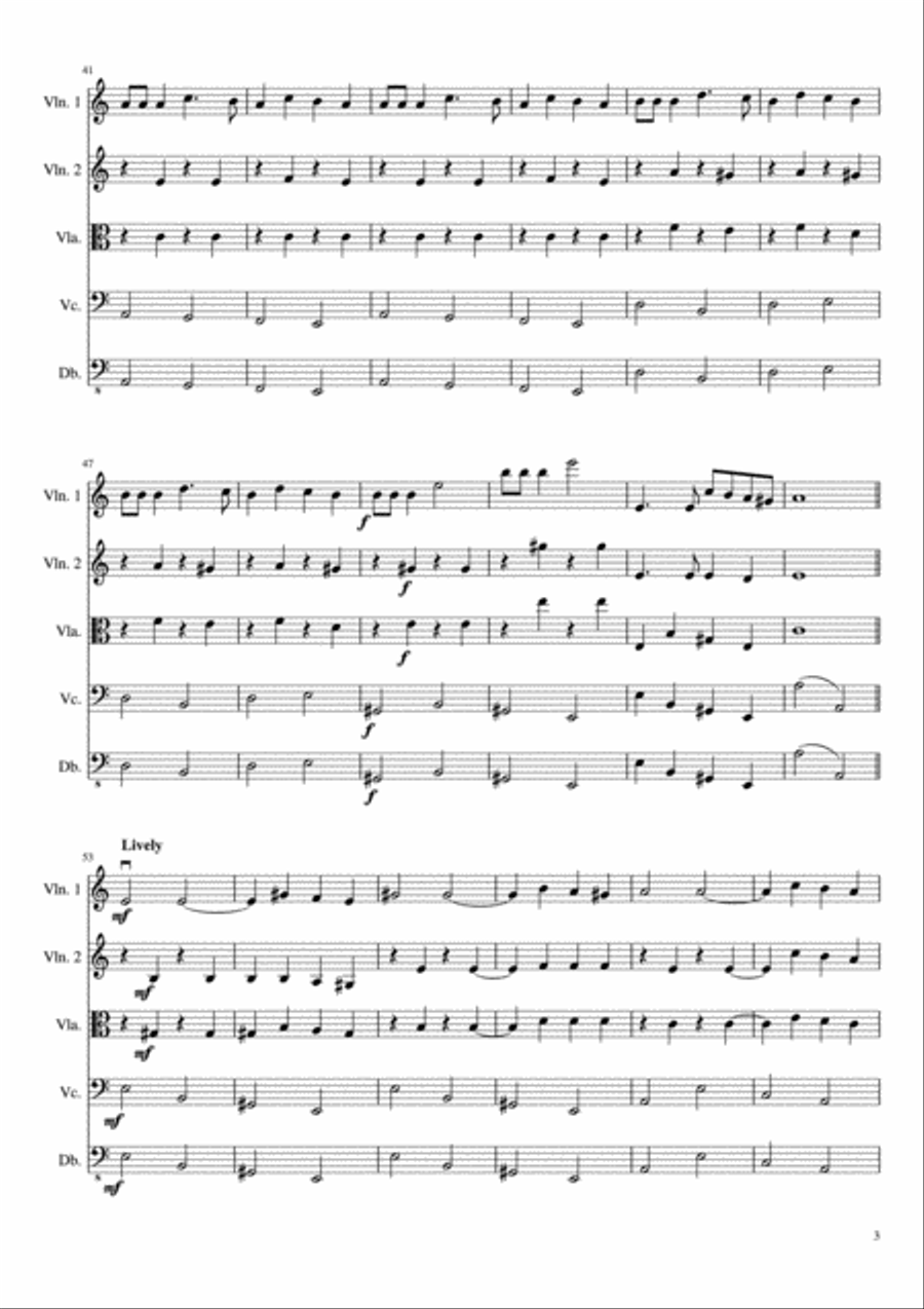 Havah Nagilah String Orchestra scores gallery preview page 4