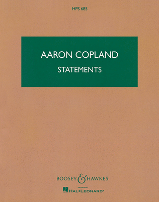 Book cover for Statements