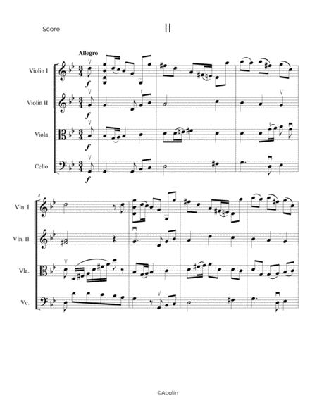 Eccles: Sonata in G minor - String Quartet image number null