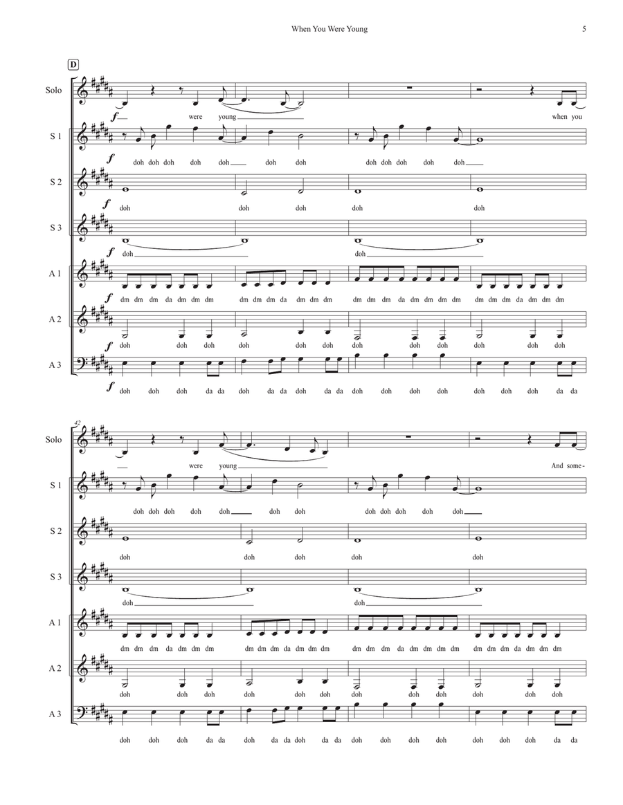 When You Were Young SA scores gallery preview page 5