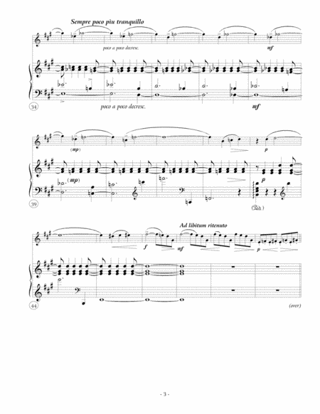 "Gade" (Greig) arr. for violin and piano SCORE