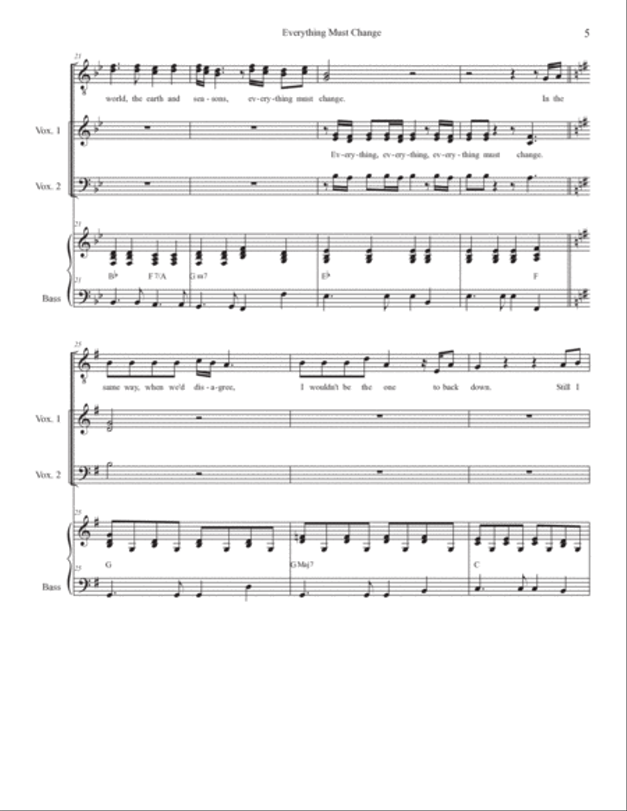 Everything Must Change 4-Part scores gallery preview page 5