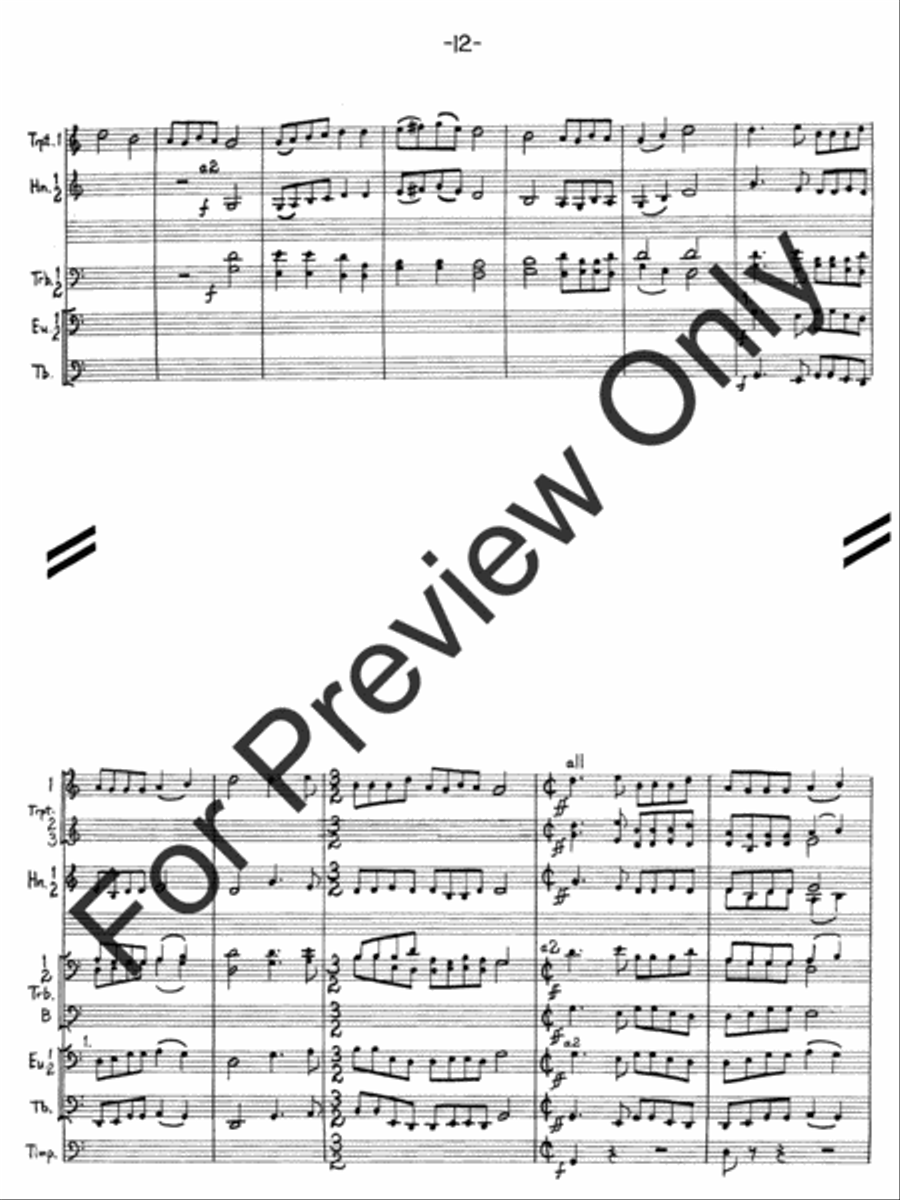 Hallelujah Fantasy Concert Band scores gallery preview page 15