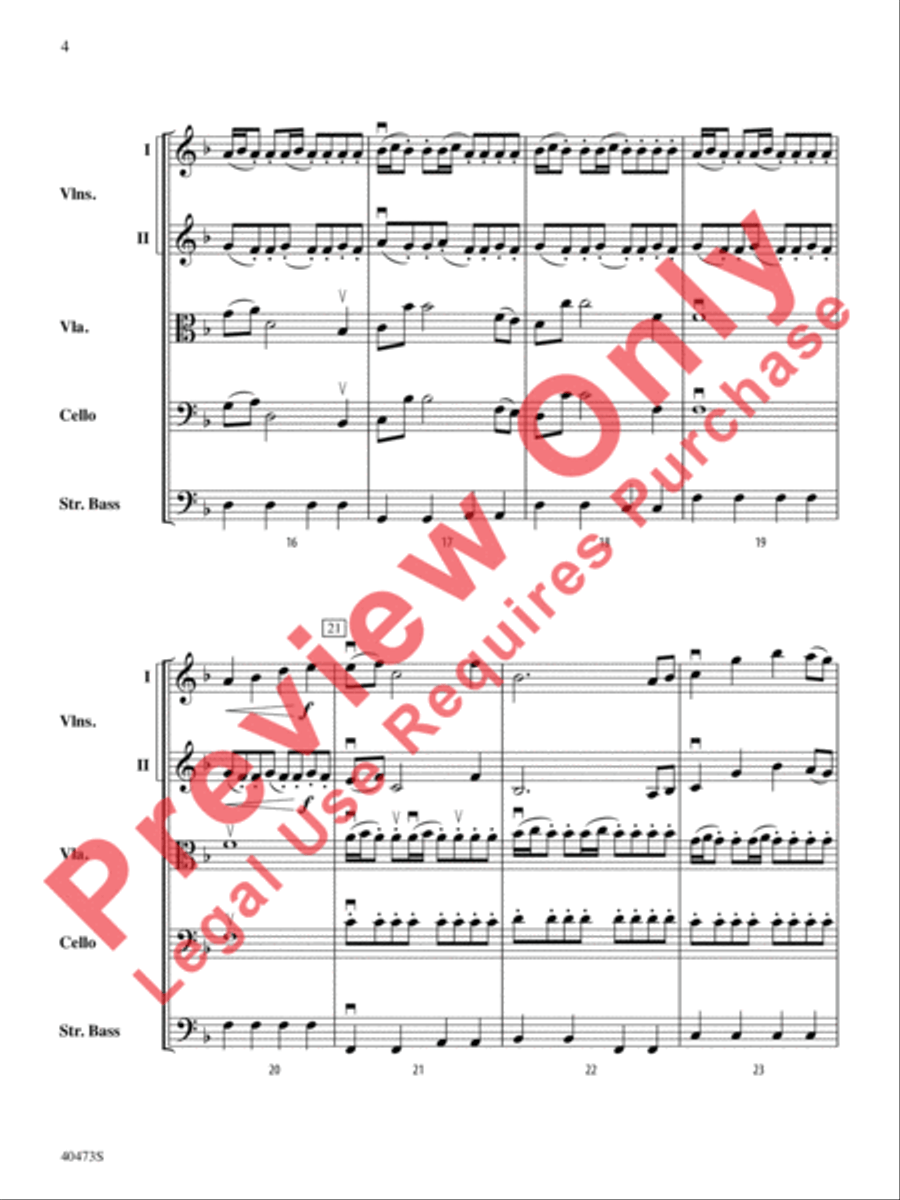 Across the Wind String Orchestra scores gallery preview page 5