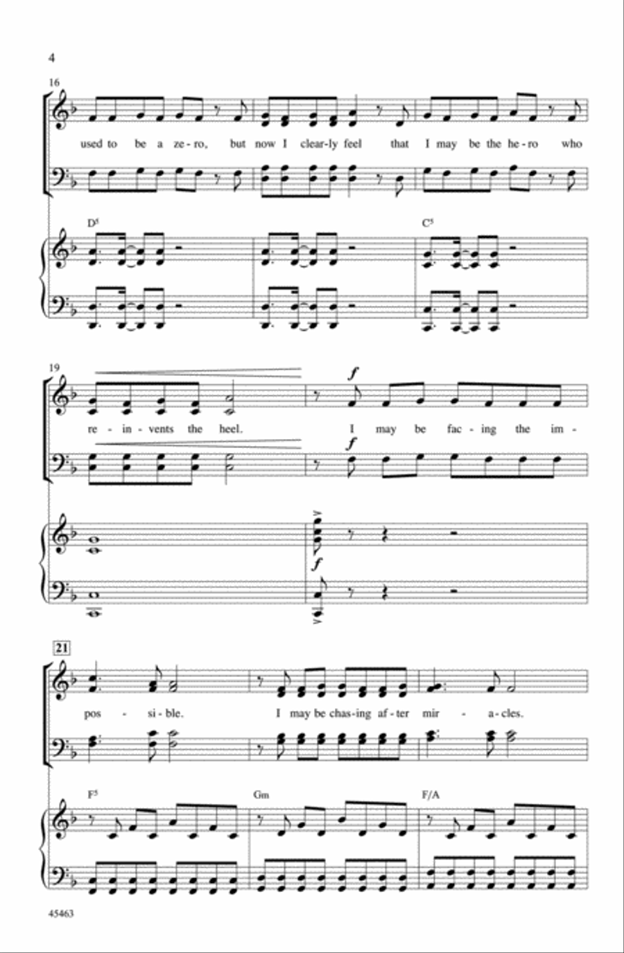 Step One (from the musical Kinky Boots) Choir scores gallery preview page 3