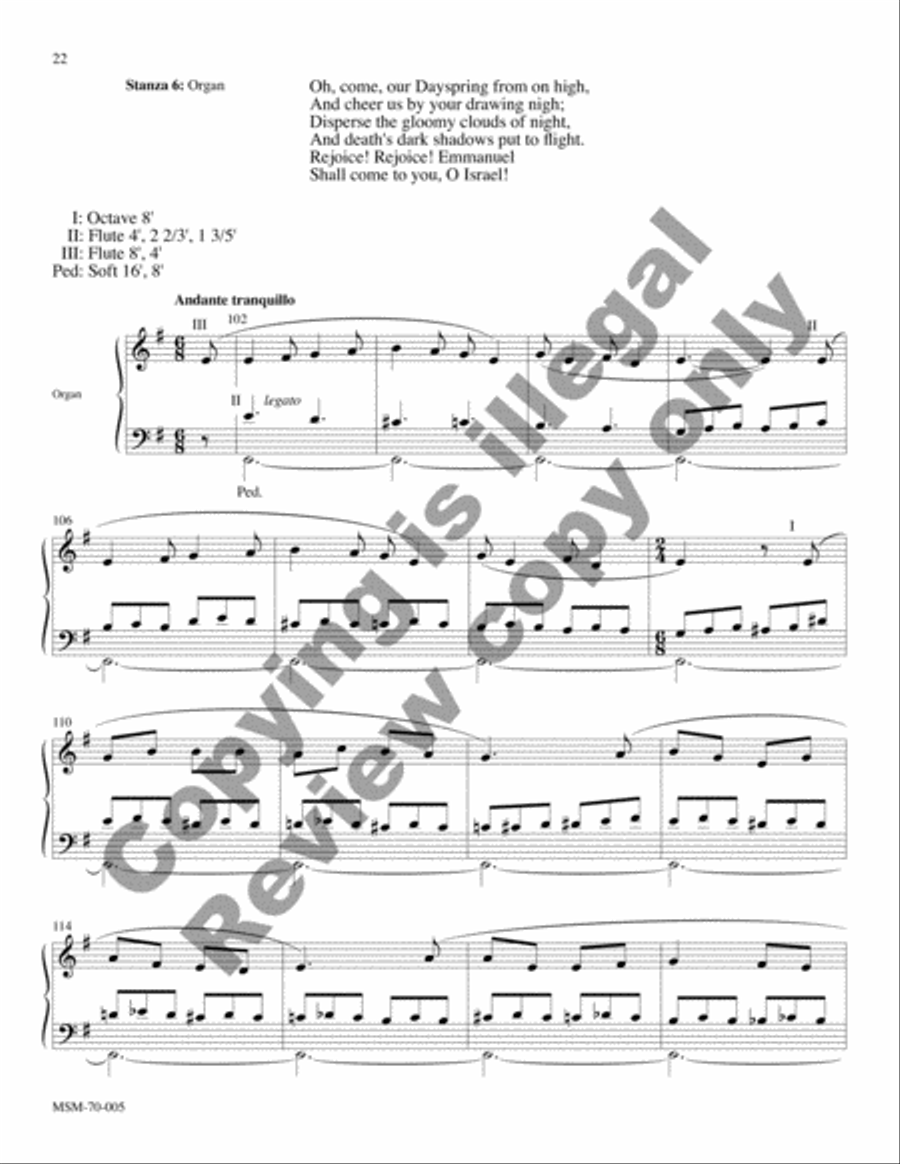 Savior of the Nations, Come (Full Score) Choir scores gallery preview page 13