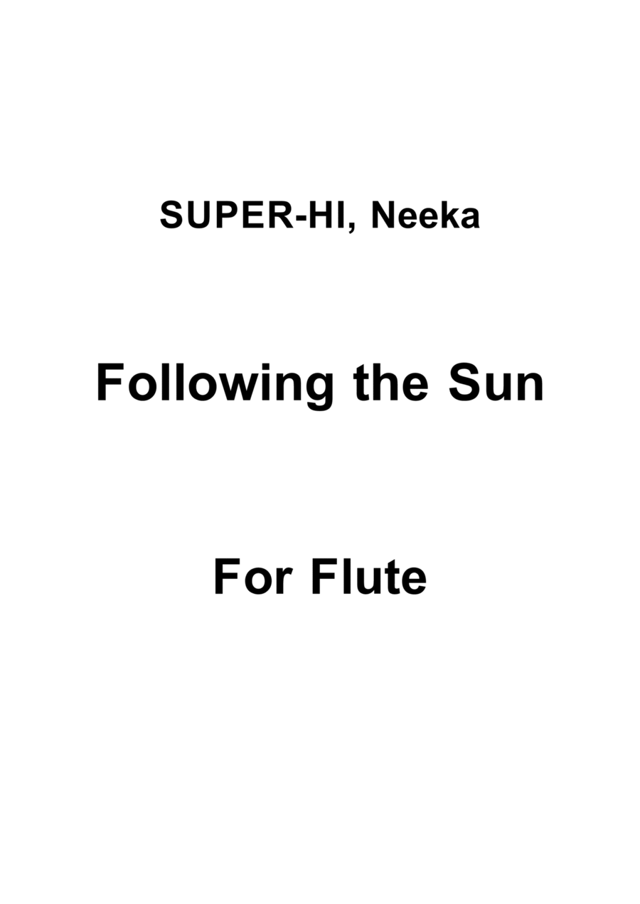 Following The Sun Flute Solo scores gallery preview page 1