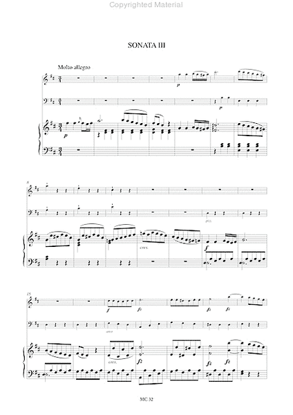 3 Sonatas Op. 29 for Piano (Harpsichord), Violin (Flute) and Violoncello