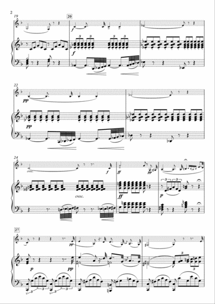 Salve Maria for Clarinet & Piano Clarinet Solo scores gallery preview page 2
