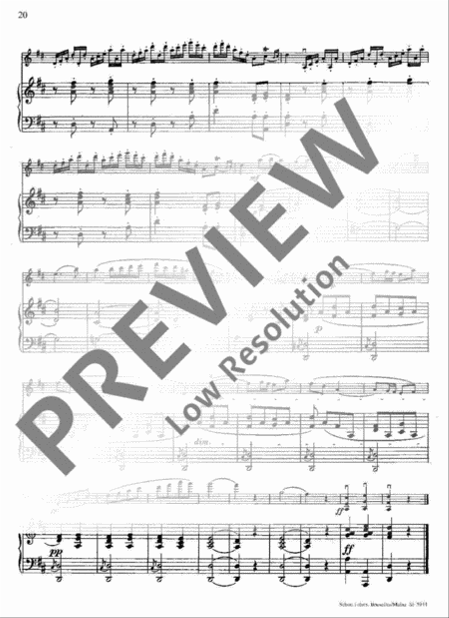 Concerto No. 13 D major Piano scores gallery preview page 21