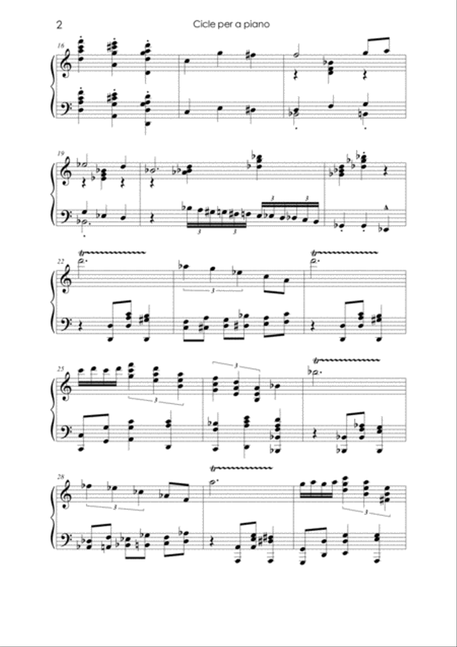 Modern Cycle: Gears Piano Solo scores gallery preview page 2