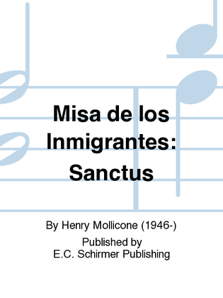 Book cover for Misa de los Inmigrantes: Sanctus