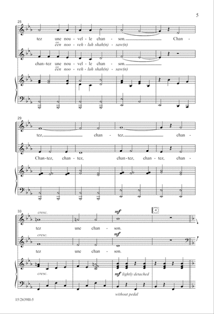 Chantez Alleluia! 3-Part scores gallery preview page 6