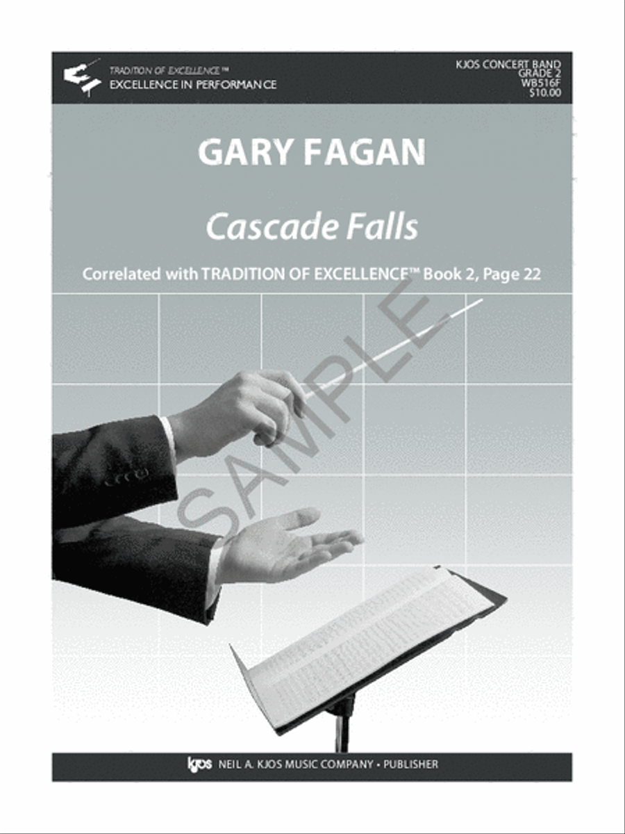 Cascade Falls - Score Concert Band scores gallery preview page 2