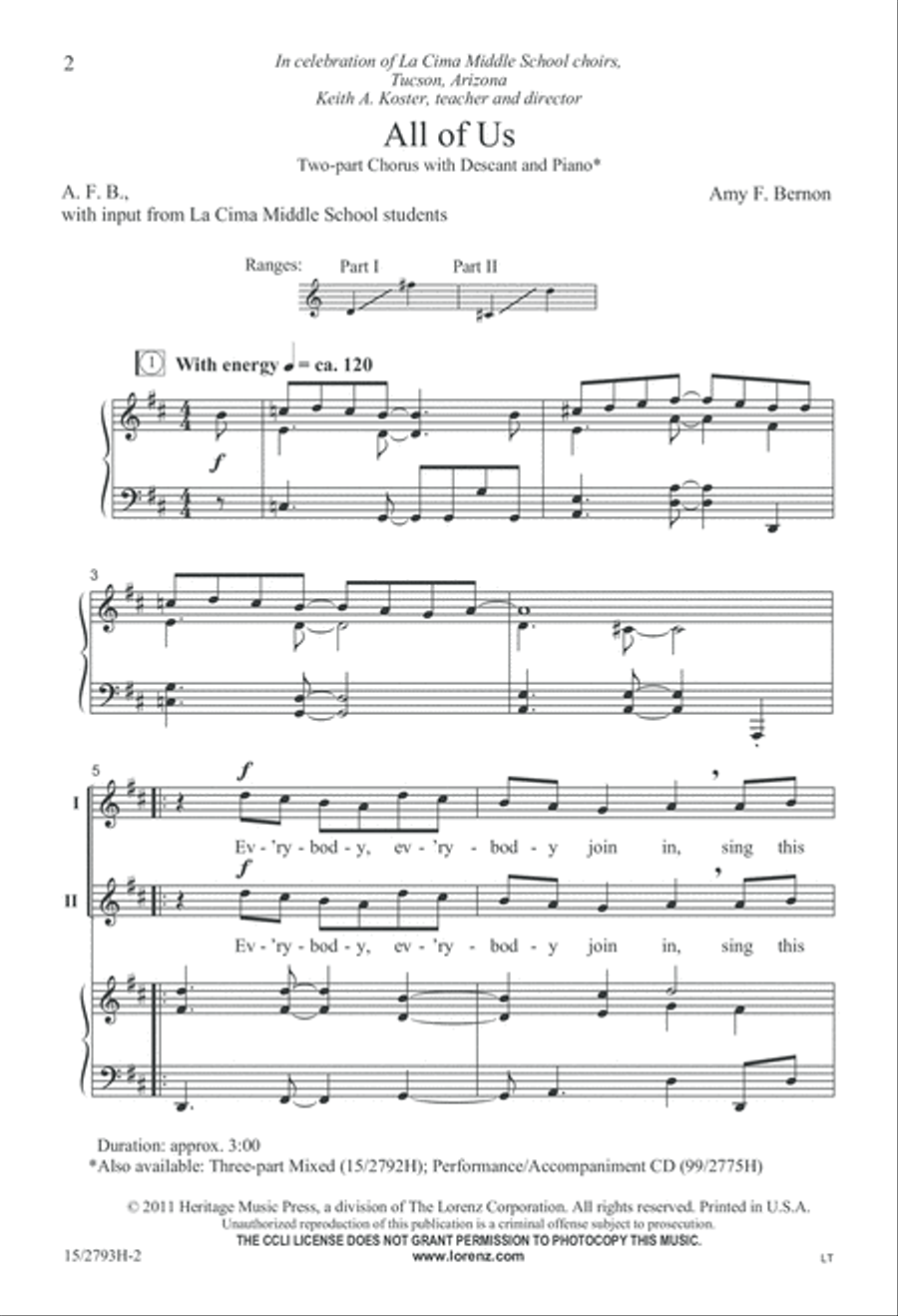 All of Us 2-Part scores gallery preview page 3