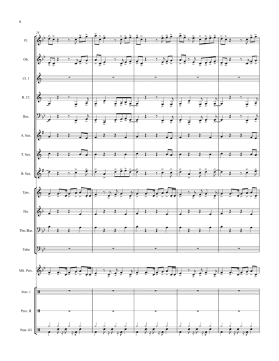 Cartoons on Mars for Concert Band Concert Band scores gallery preview page 6