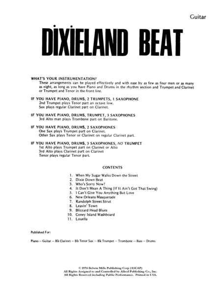 Dixieland Beat (Guitar)