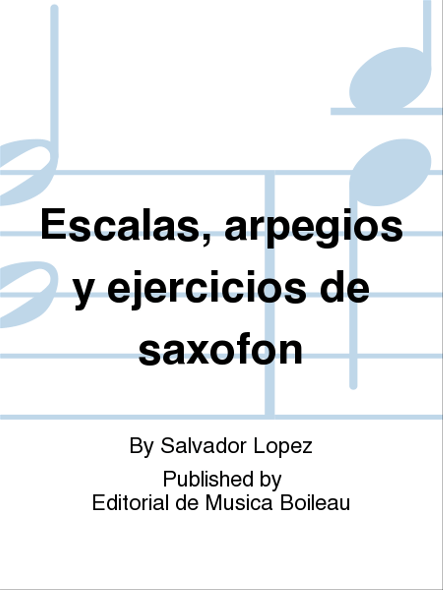 Escalas, arpegios y ejercicios de saxofon Saxophone Solo scores gallery preview page 1
