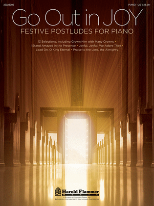 Book cover for Go Out in Joy – Festive Postludes for Piano