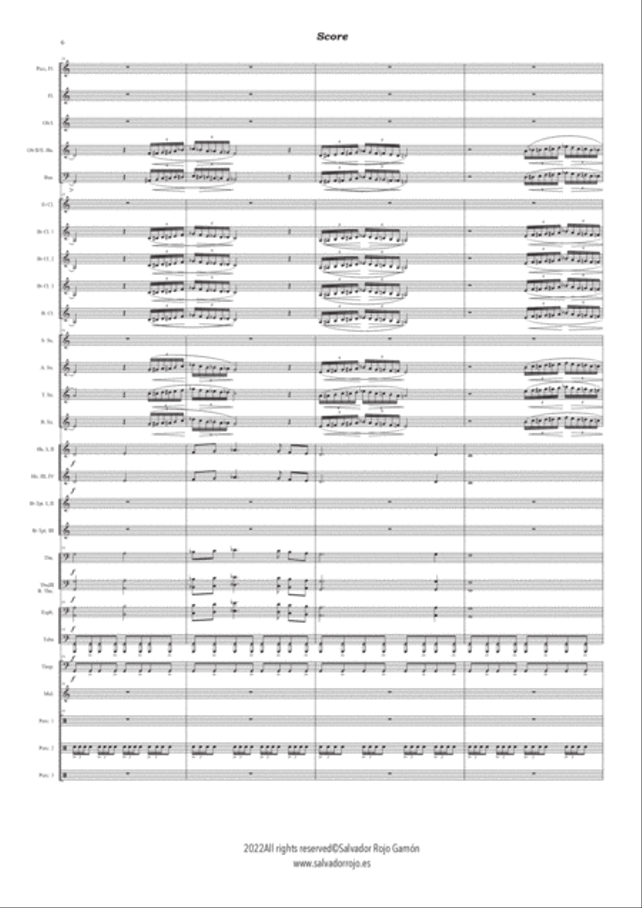 Éxodo (Reduced version) Concert Band scores gallery preview page 6