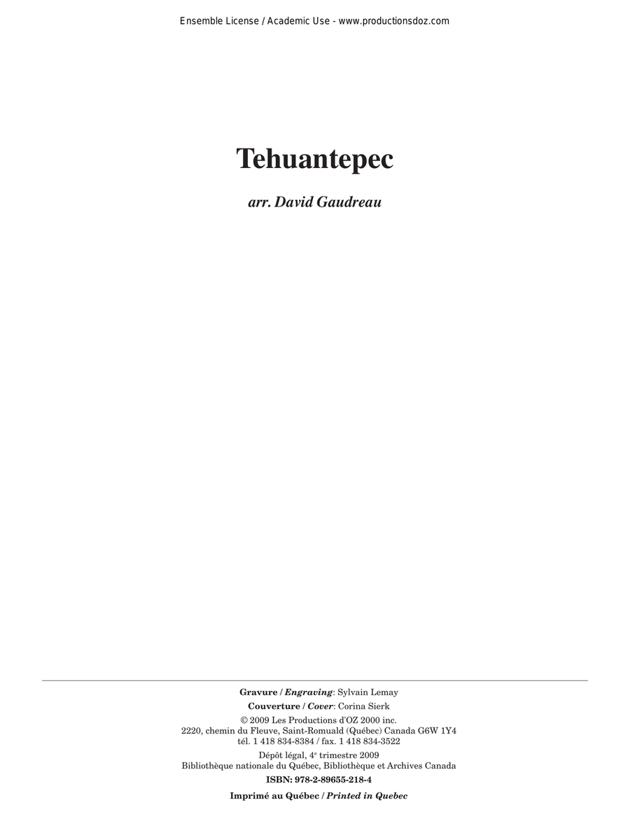 Musique facile pour 4 guitares - Mexique (Tehuantepec)