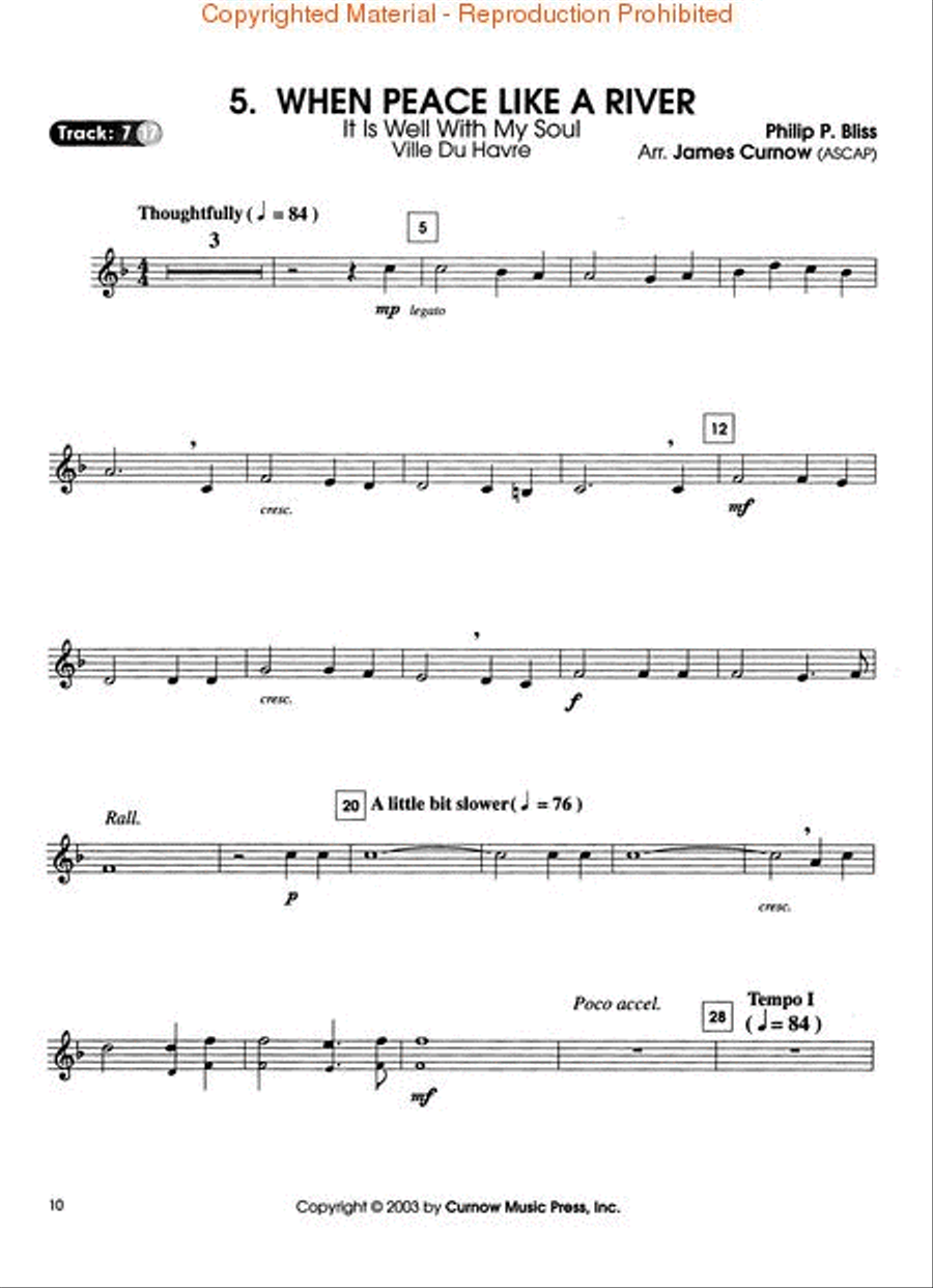 Easy Great Hymns Horn scores gallery preview page 3