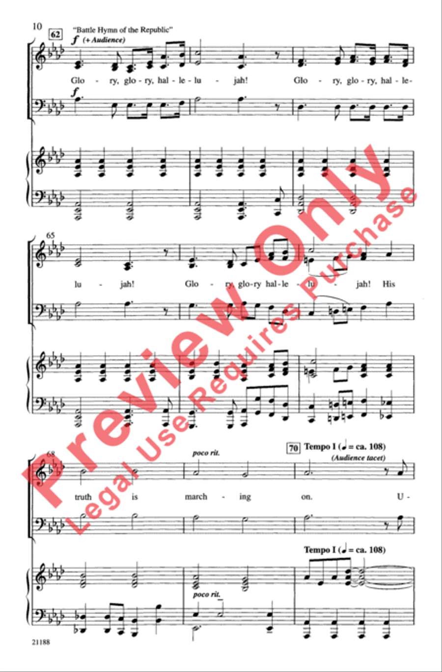 United We Stand (An American Medley) 3-Part scores gallery preview page 9