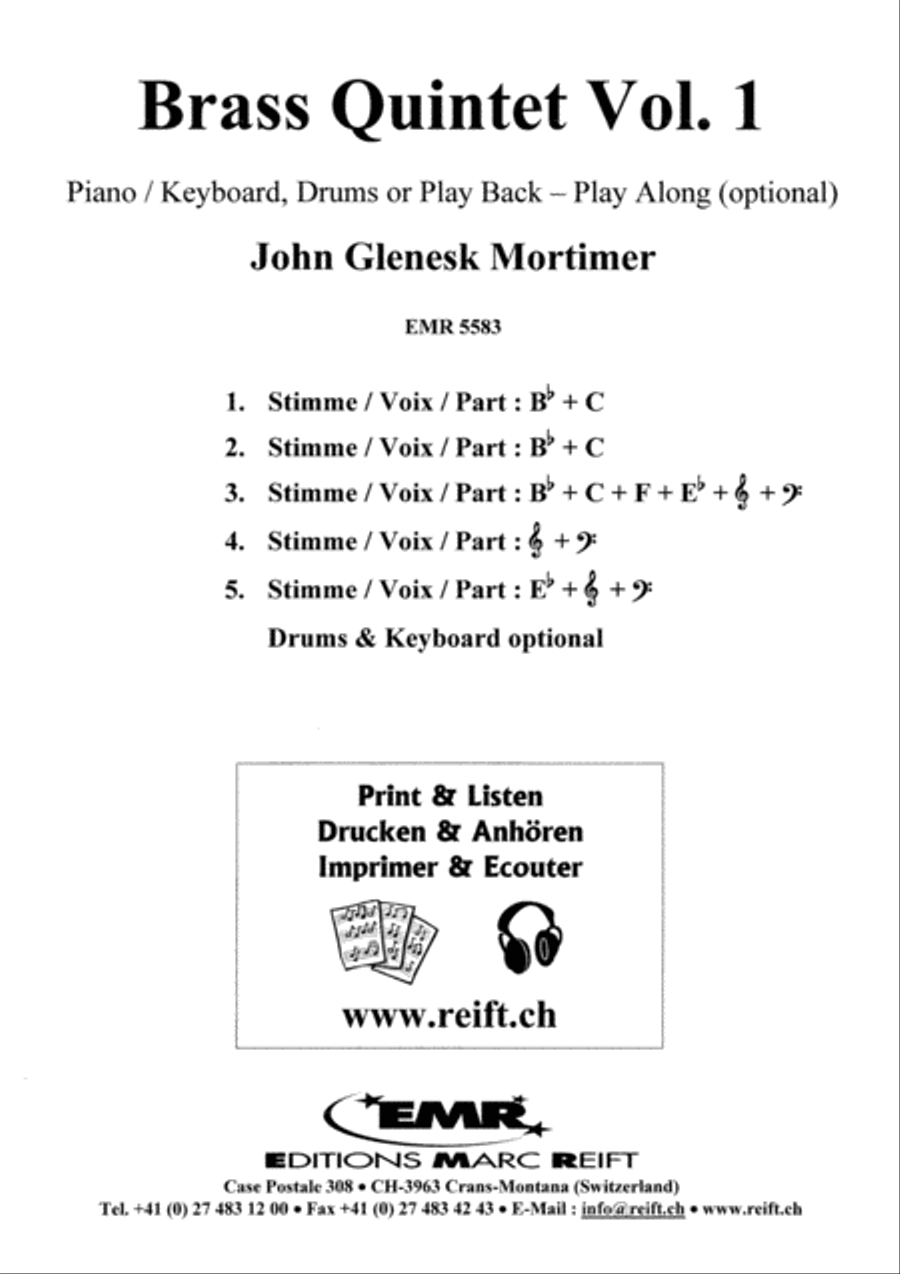 Quintets Volume 1 Quintets Volume 1 Brass Band scores gallery preview page 2