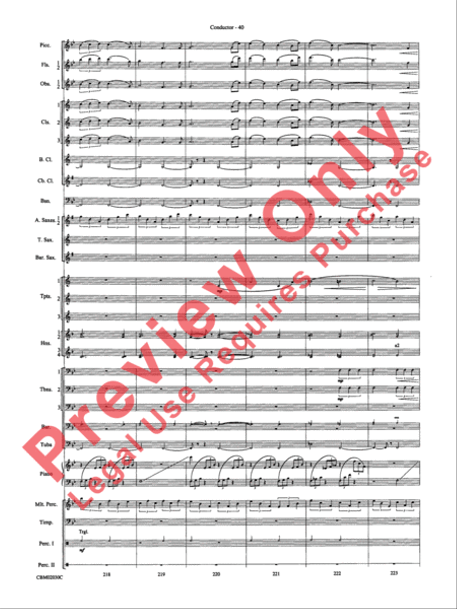 John Williams: Fantasy of Flight (Medley) Concert Band scores gallery preview page 43
