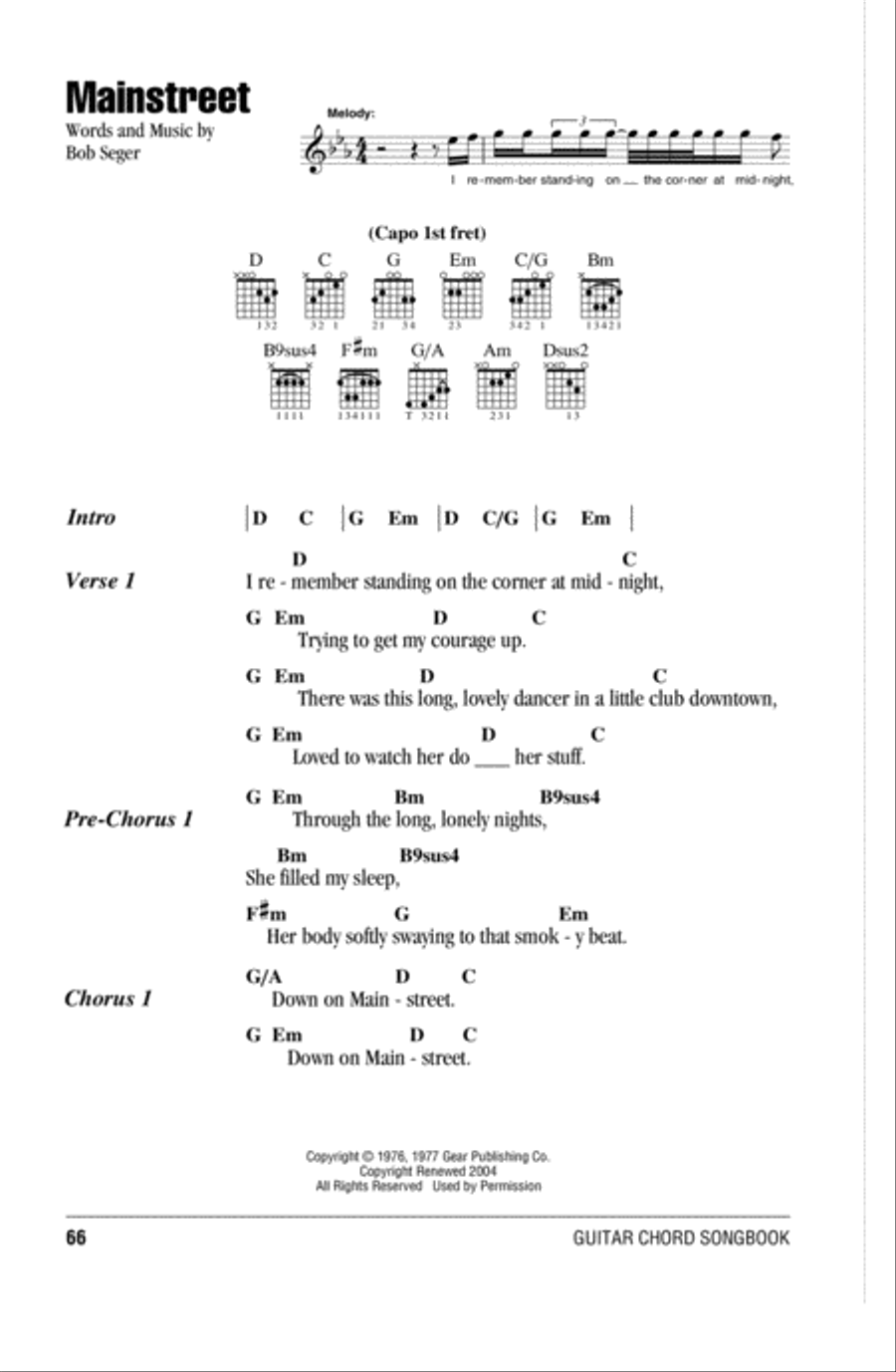 Mainstreet Acoustic Guitar scores gallery preview page 1