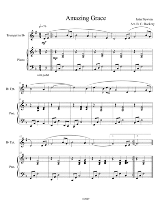 Amazing Grace (solo trumpet with piano accompaniment)