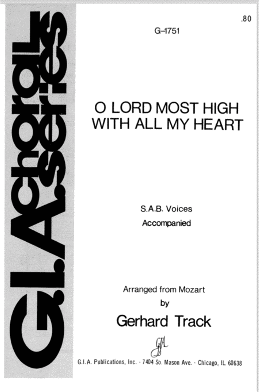 O Lord Most High, with All My Heart 3-Part scores gallery preview page 1
