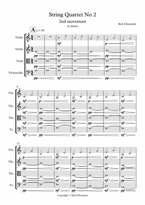 String Quartet No 2 in A minor 2nd movment