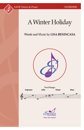 Book cover for A Winter Holiday SATB