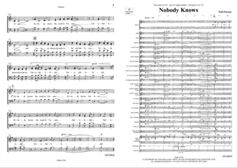 Nobody Knows 4-Part scores gallery preview page 4