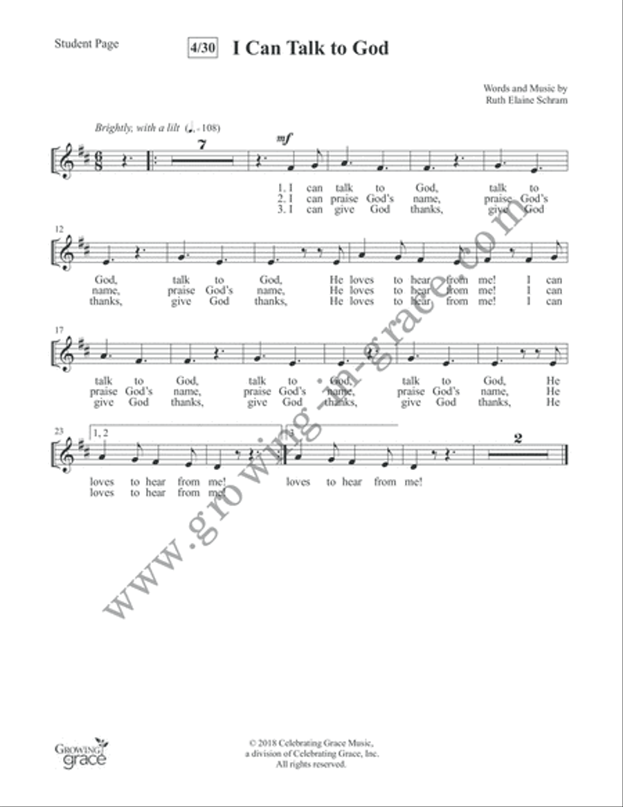 Fruit of the Spirit: Preschool - Fall Unison Choir scores gallery preview page 8