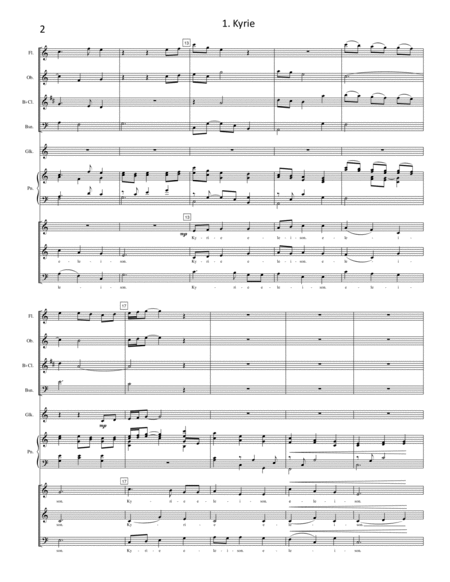 missa brevis no. 1 (full score and parts)