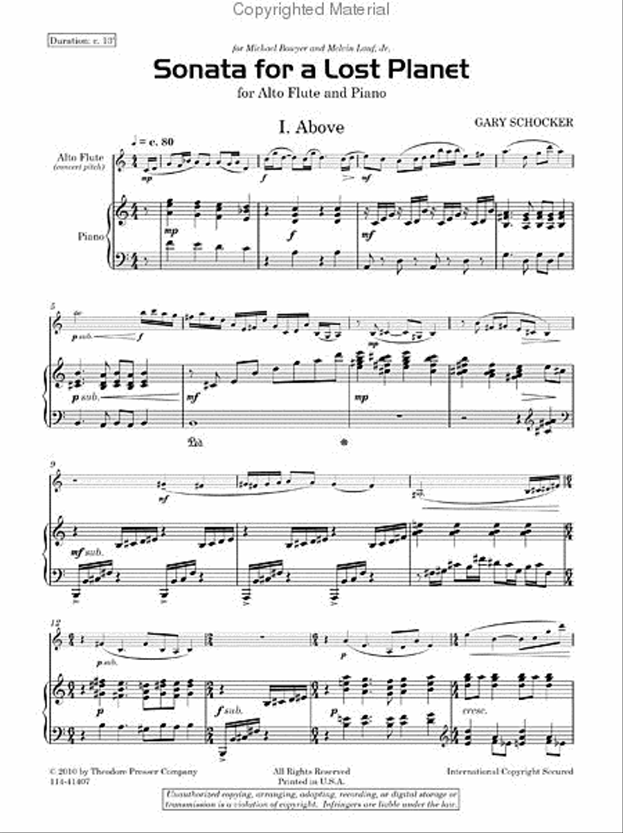 Sonata for A Lost Planet Sonata for A Lost Planet Chamber Music scores gallery preview page 2
