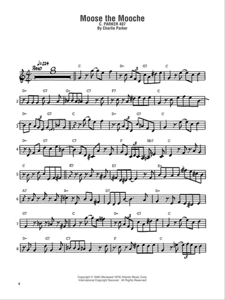Charlie Parker Omnibook – Volume 1 B-Flat Instrument scores gallery preview page 6