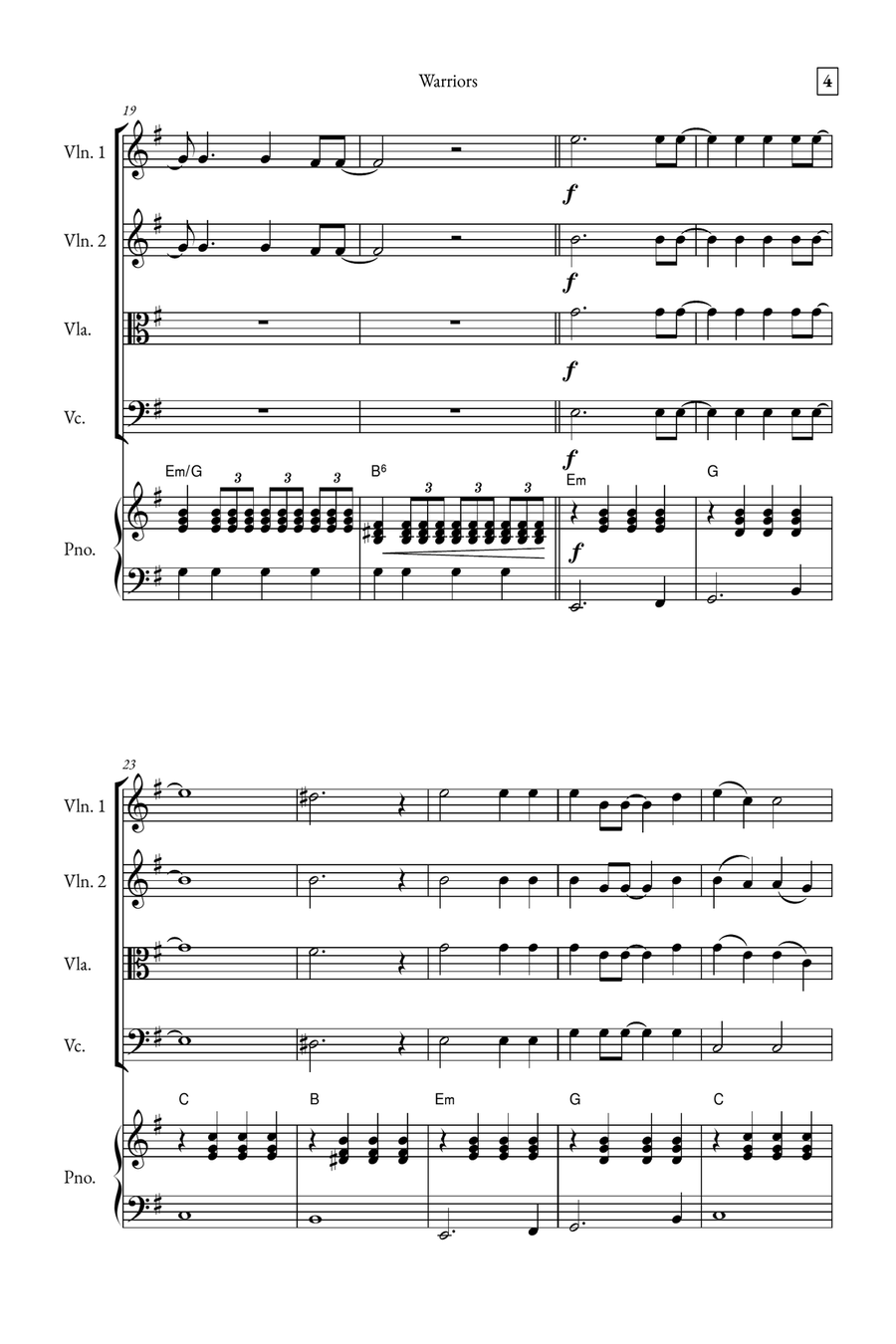 Warriors Small Ensemble scores gallery preview page 4