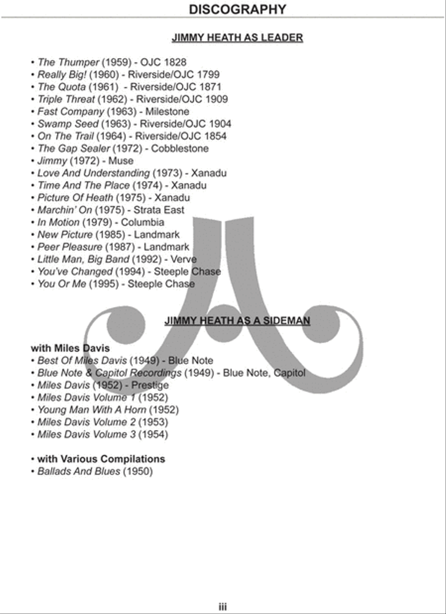 Volume 122 - Jimmy Heath Tenor Saxophone scores gallery preview page 10