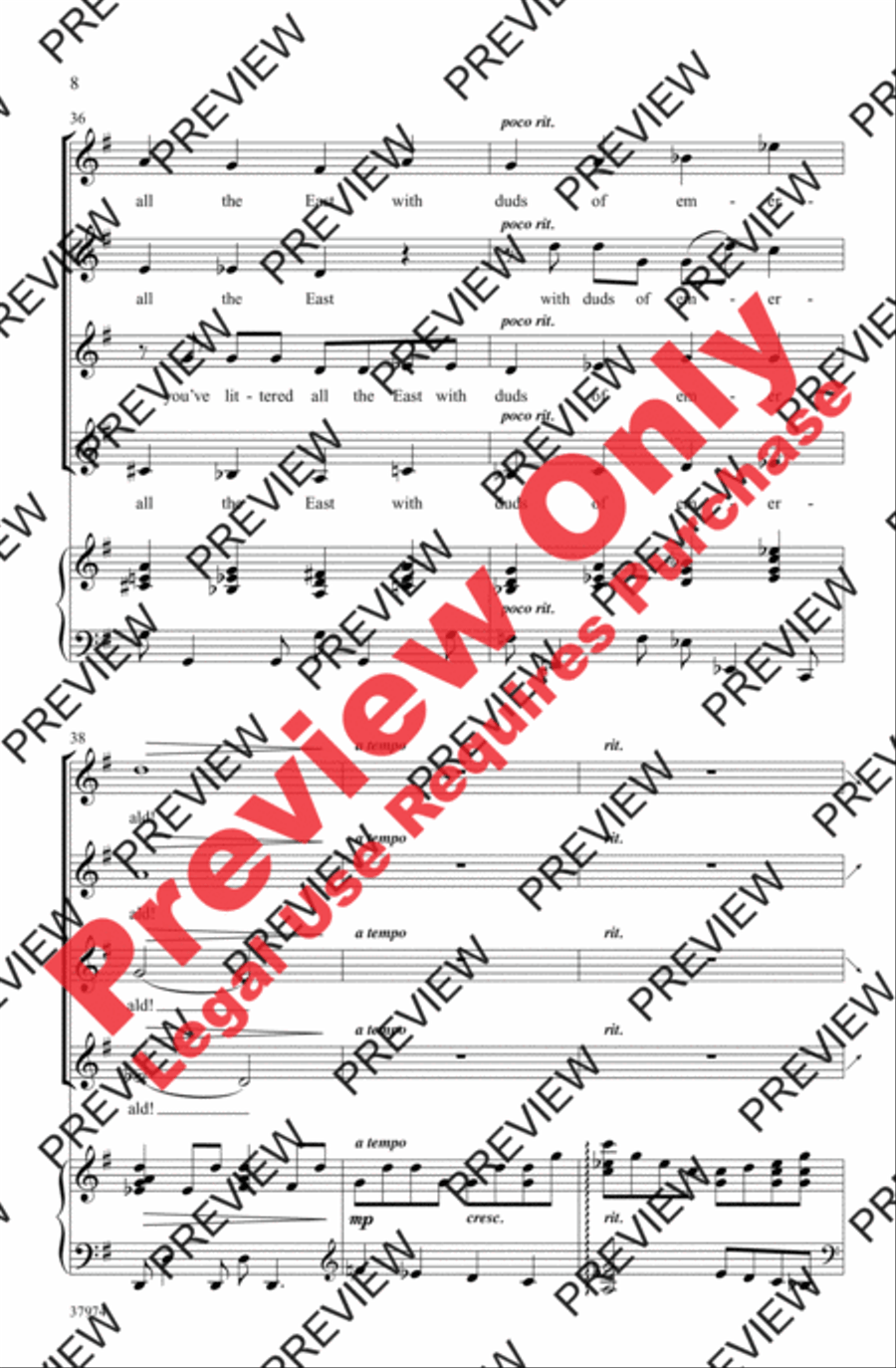 Evening Women's Choir scores gallery preview page 8