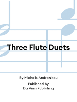 Book cover for Three Flute Duets