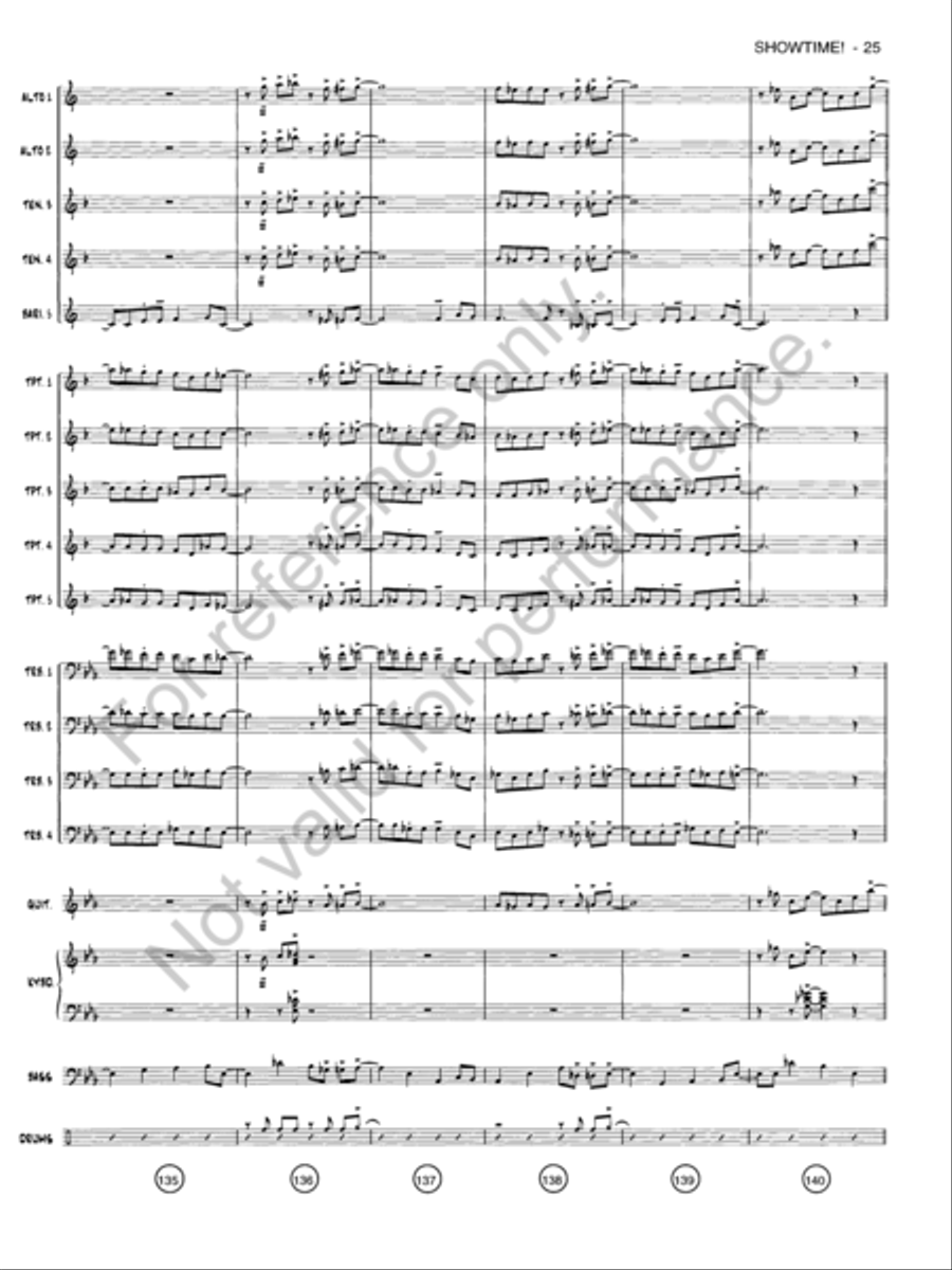 Showtime! Jazz Ensemble scores gallery preview page 24