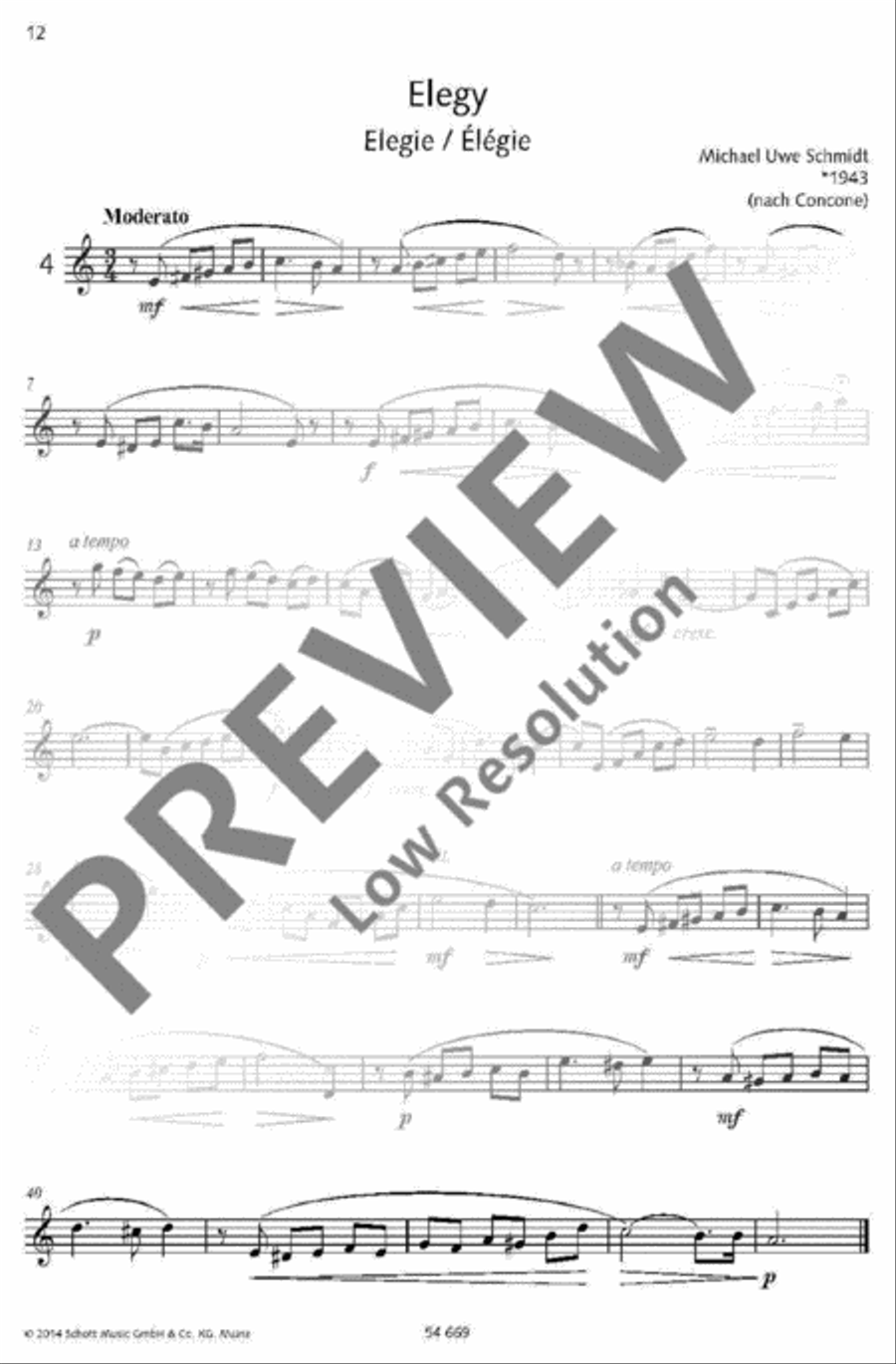 30 Characteristic Studies B-Flat Trumpet scores gallery preview page 11