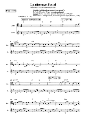 La răscruce-Pastel (At crossroads-Pastel) - vocal-instrumental musical miniature