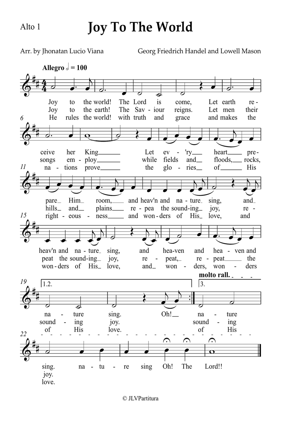 Joy To The World Small Ensemble scores gallery preview page 5