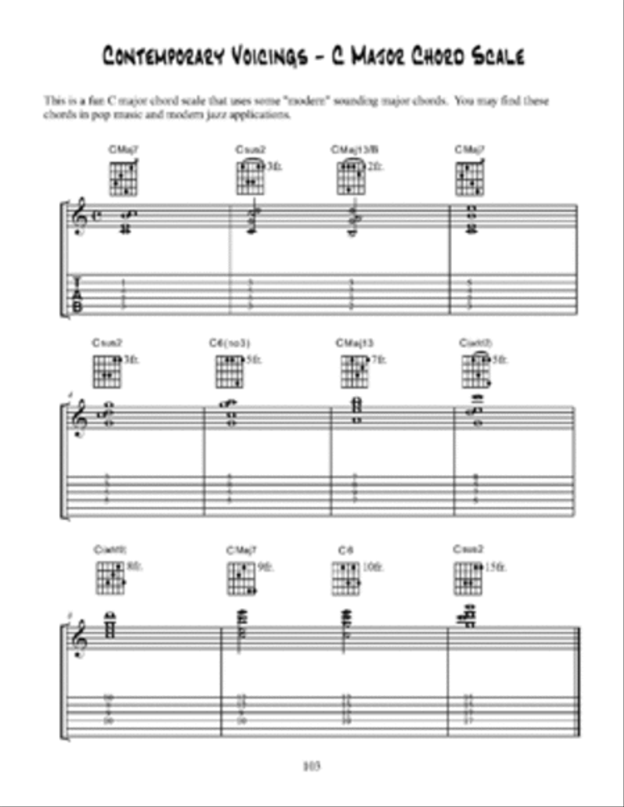 Fingerstyle Jazz Guitar Chord Soloing Electric Guitar scores gallery preview page 2