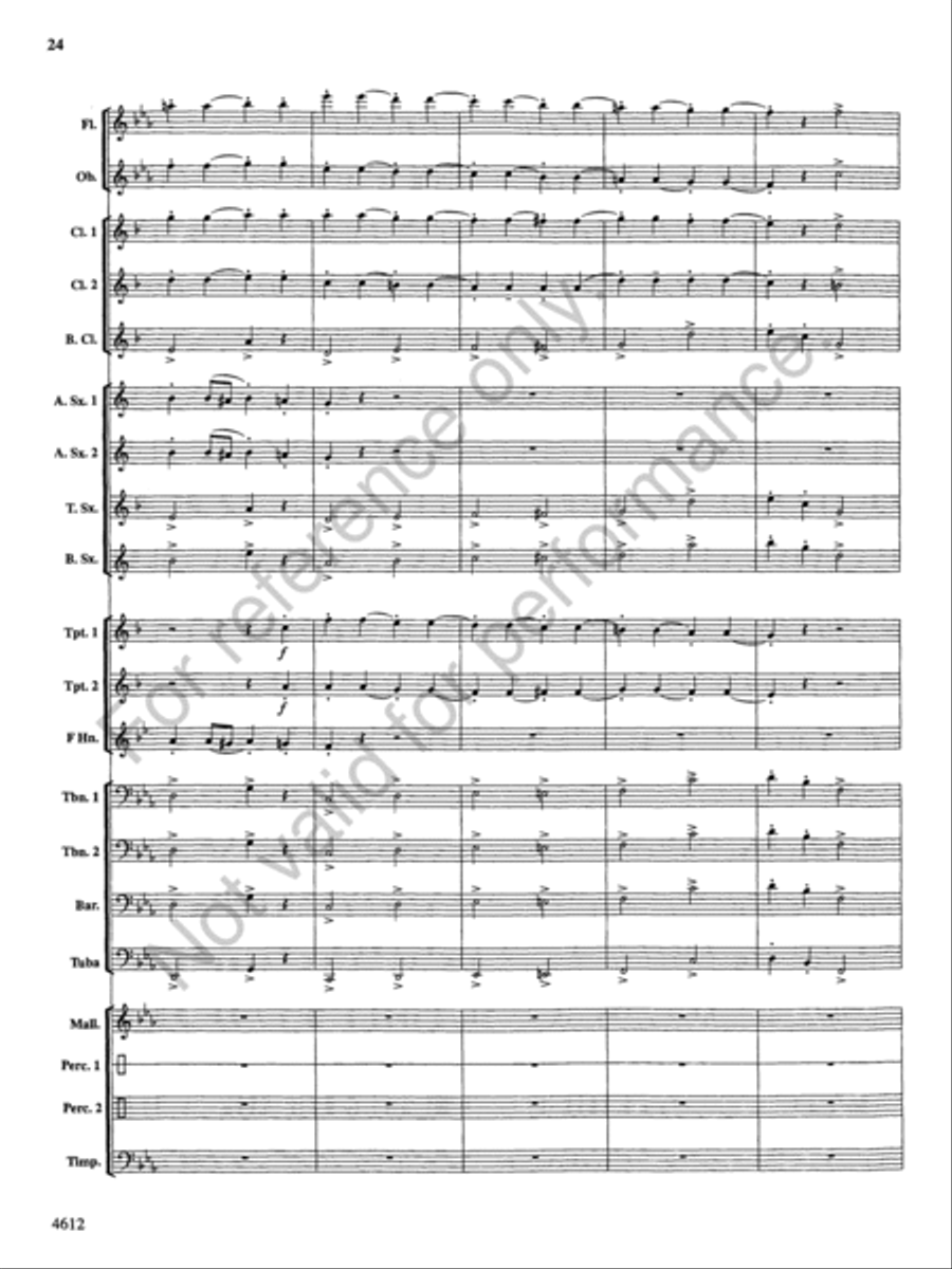 Themes from the Nutcracker Concert Band scores gallery preview page 25